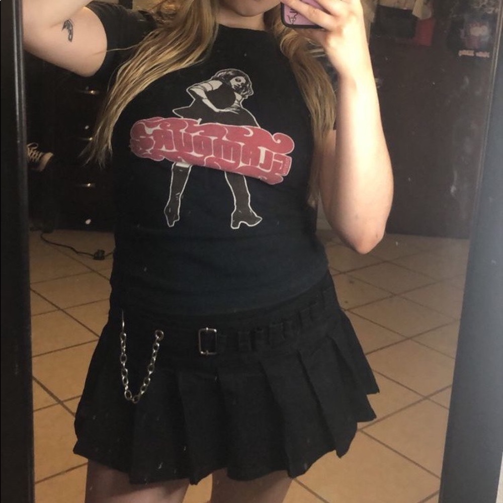 Hysteric Glamour Navy Blue Baby Tee